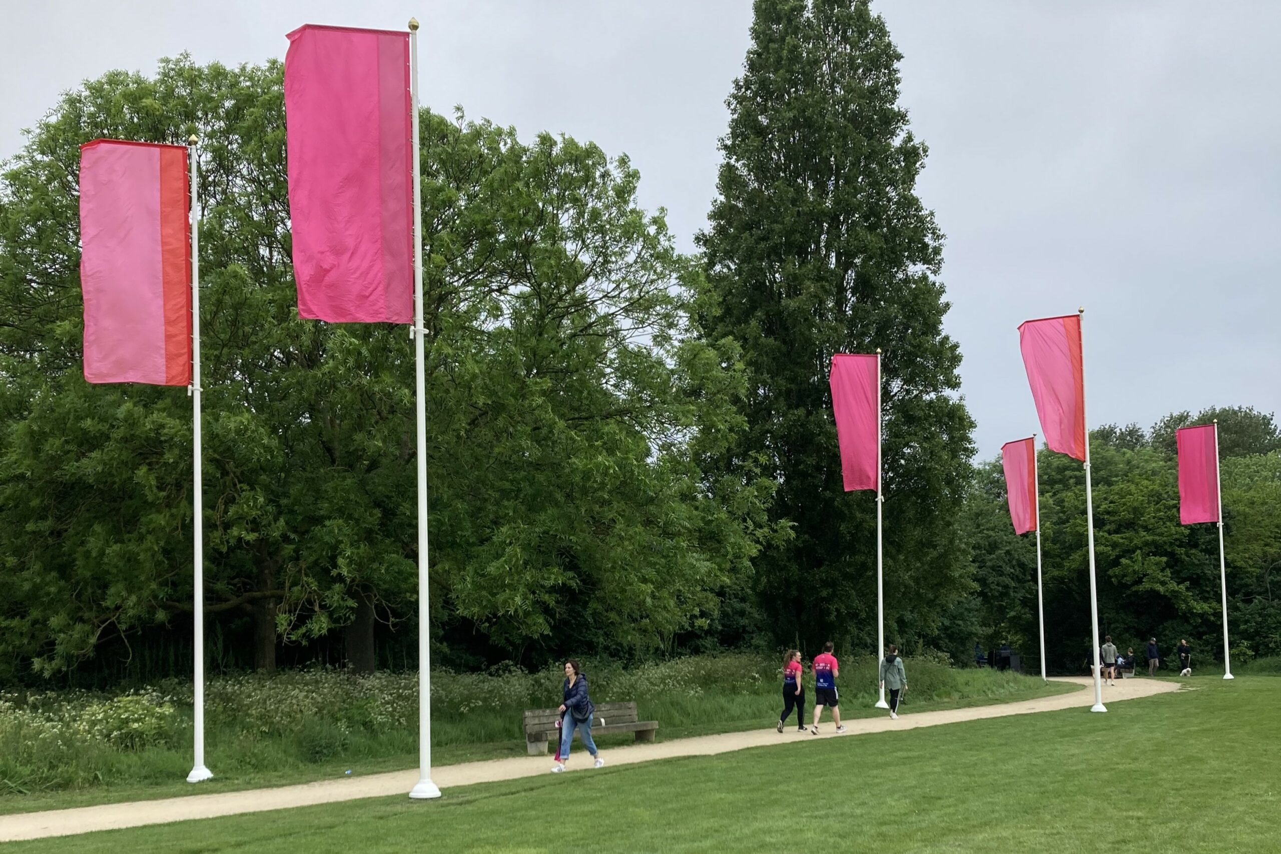 Flag poles & banners on ground darts - Image 12